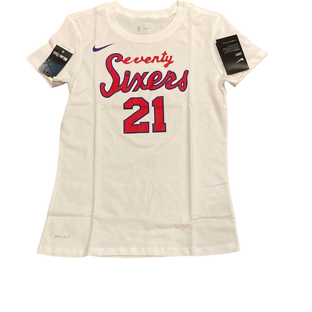 Joel Embiid #21 Philadelphia‎ 76ers Nike Women’s Hardwood Classics Shirt XS